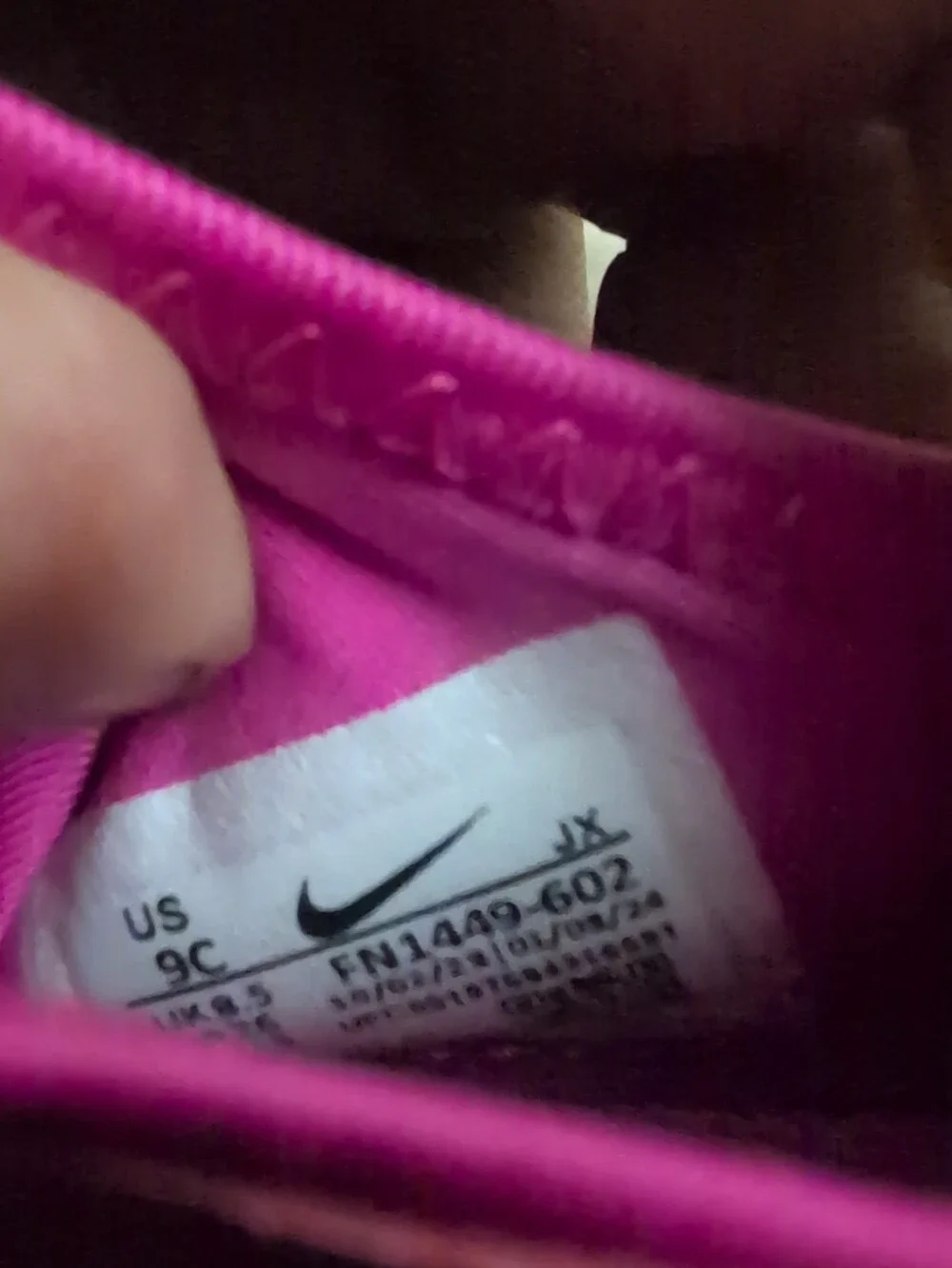 Nike Flex Runner 3 PS 'Laser Fuchsia' - FN1449 602 Size 9C